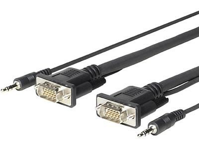 Vivolink PROVGAMCS4.6 4.6m VGA + 3.5mm Erkek - Erkek Adaptör Kablosu