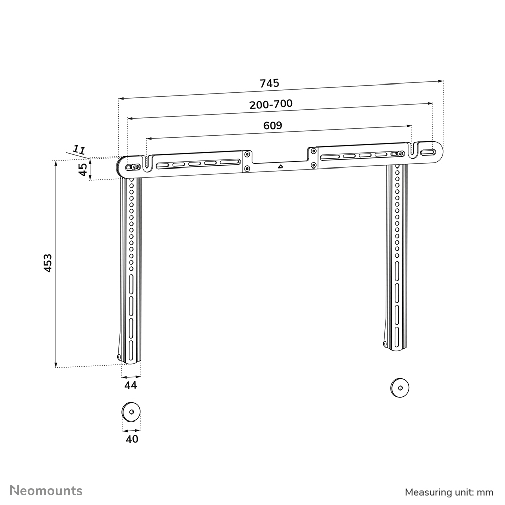 Neomounts AV35-727WH1 TV mount for Sonos Arc & Arc Ultra - easy installation - white – image 9