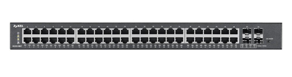 Zyxel GS1910-48HP Managed L2 Gigabit Ethernet (10/100/1000) Power over Ethernet (PoE) Black – image 2
