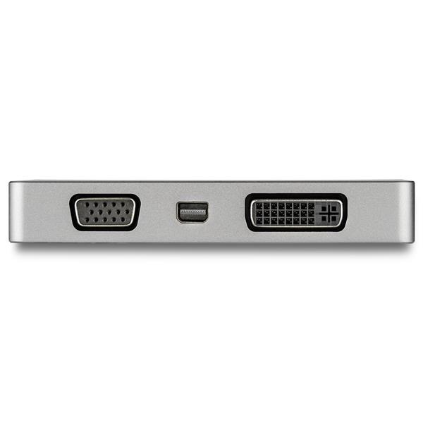 StarTech.com USB C Multiport Video Adapter with HDMI, VGA, Mini DisplayPort or DVI - USB Type C Monitor Adapter to HDMI 1.4 or mDP 1.2 (4K) - VGA or DVI (1080p) – image 4