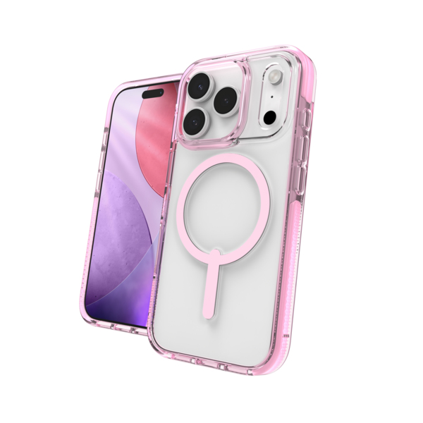ZAGG Santa Cruz Snap coque de protection pour téléphones portables 16 cm (6.3") Housse Rose, Transparent