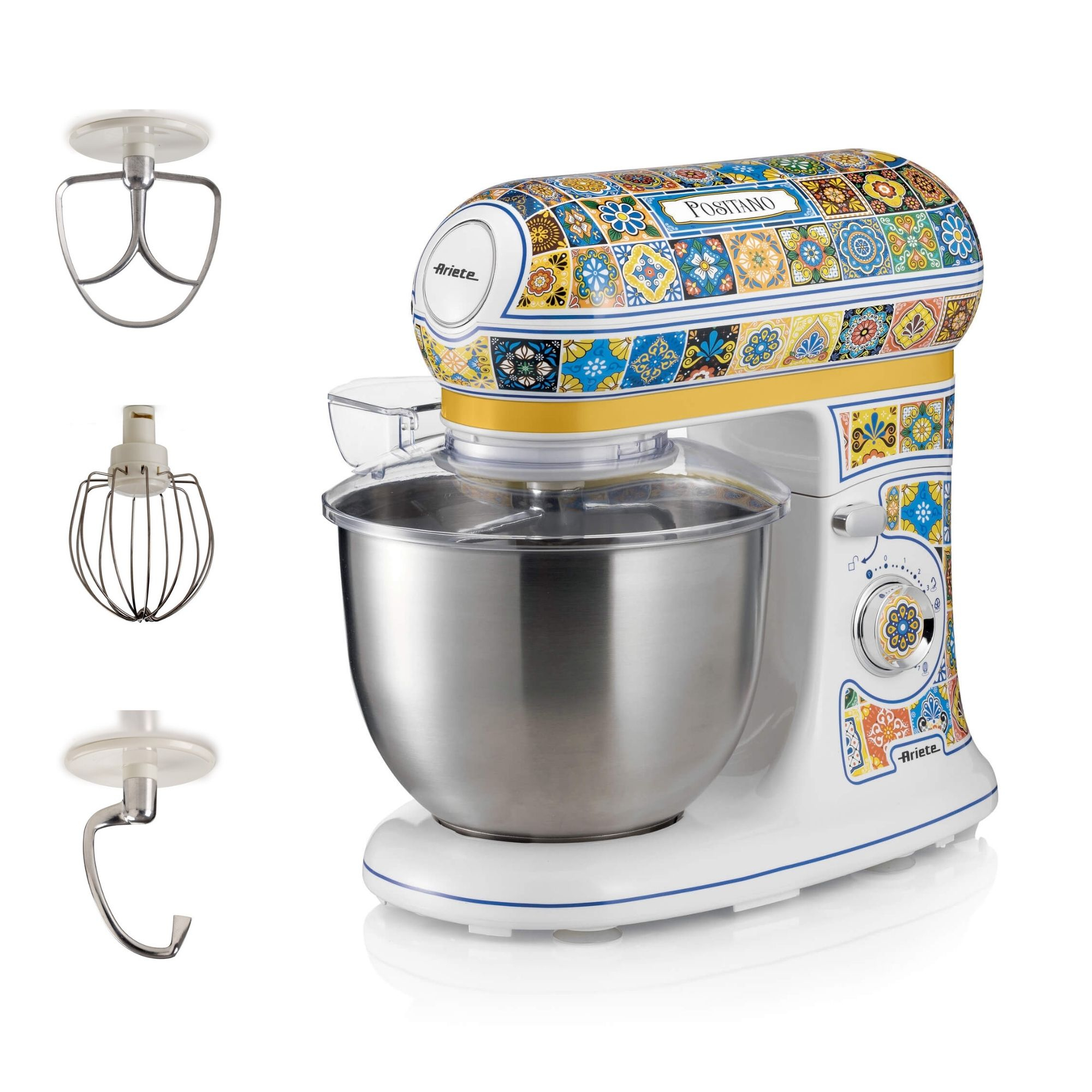 Ariete 1588 Positano mixer, Planetary, 7 speeds, 2400 Watt, 5.5 litres, Stainless steel cup – image 3