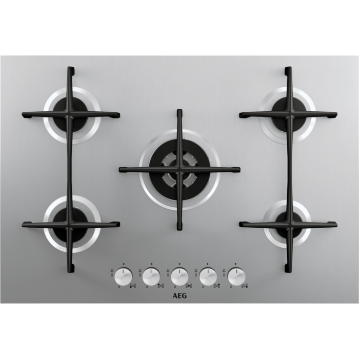 AEG HG755421UM hob Stainless steel Built-in Gas 5 zone(s)