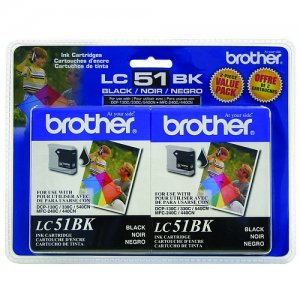 Brother LC51BK ink cartridge 2 pc(s) Original Black
