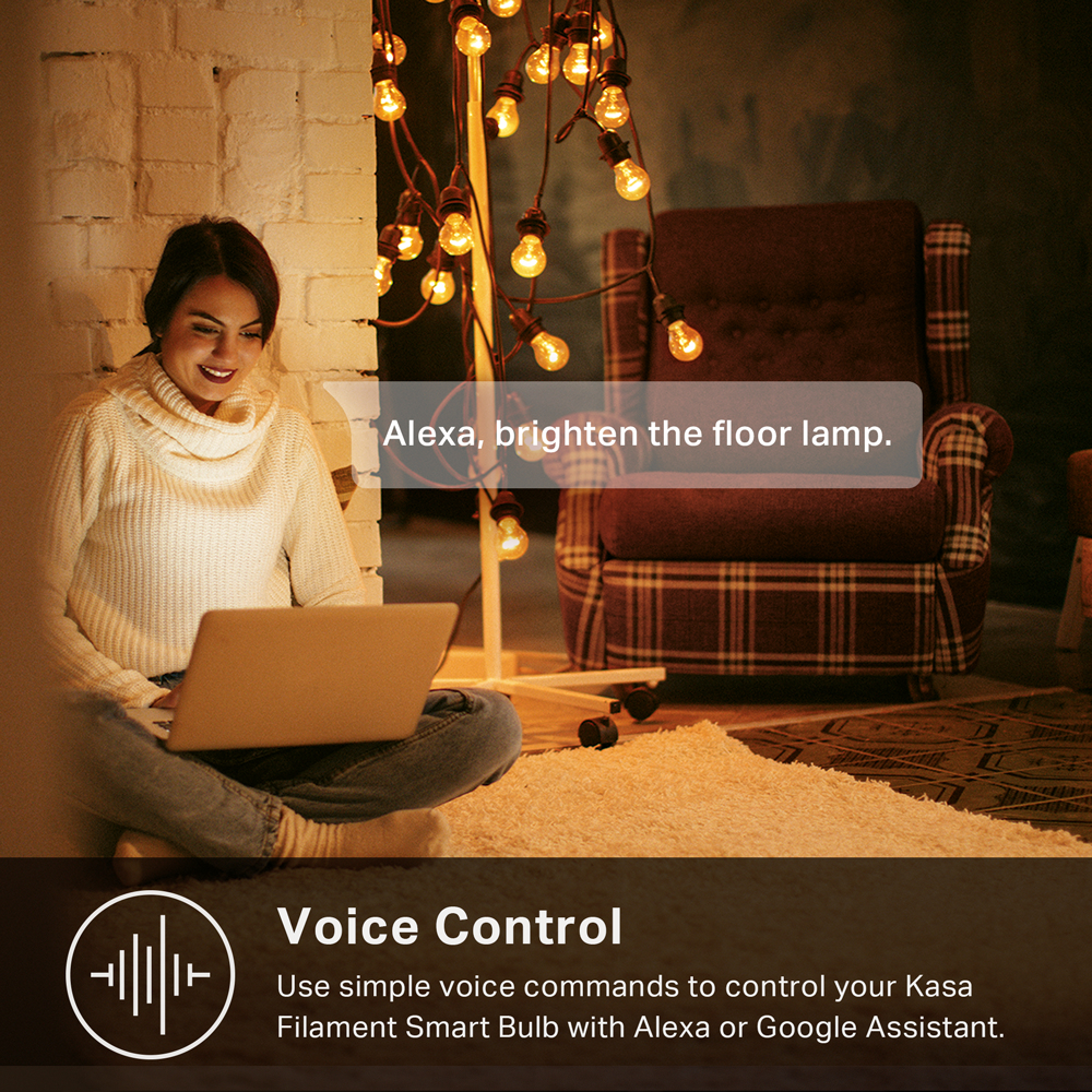 TP-Link Kasa Filament Smart Bulb, Warm Amber – image 6