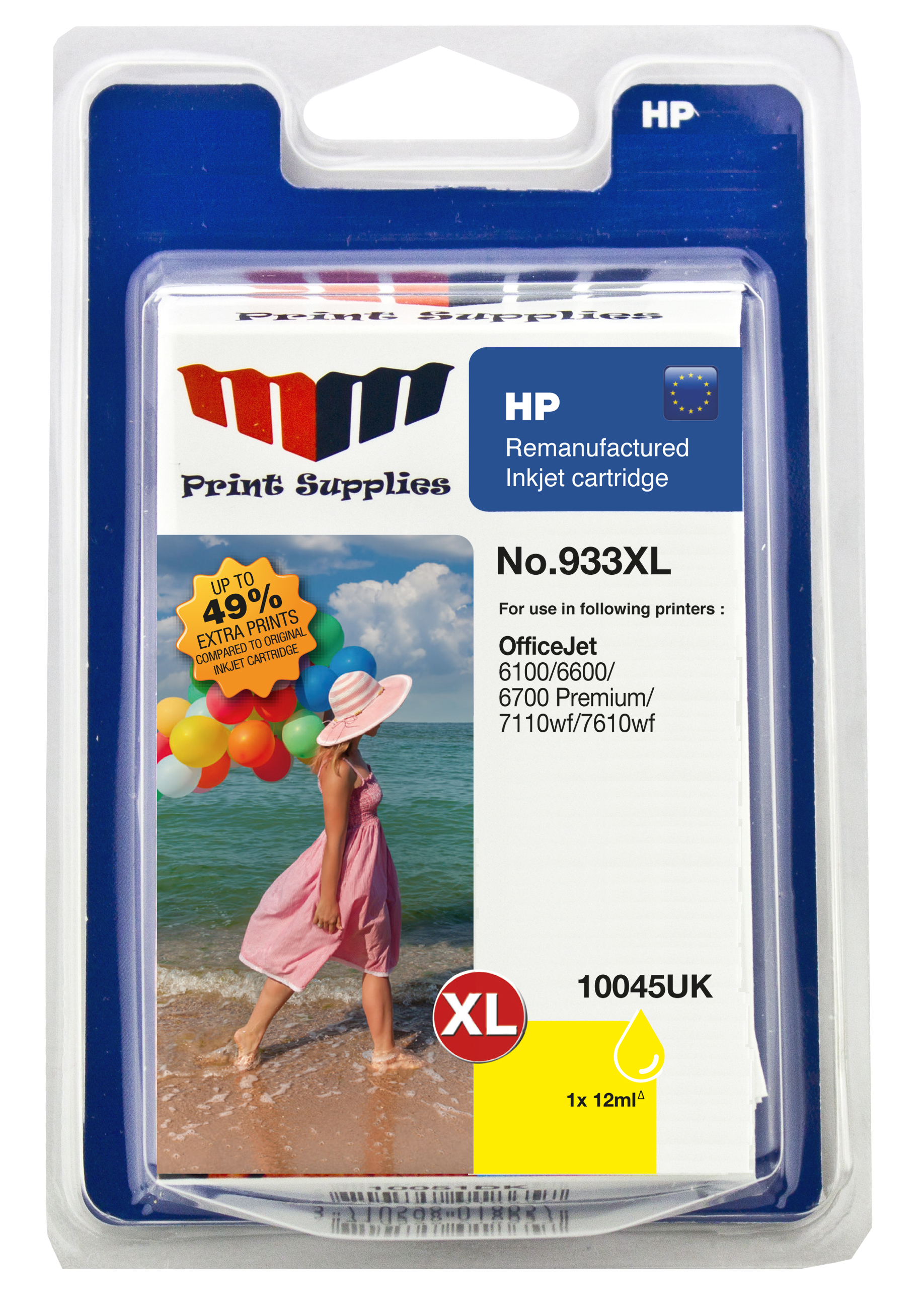 MM 10045UK ink cartridge 1 pc(s) High (XL) Yield Yellow