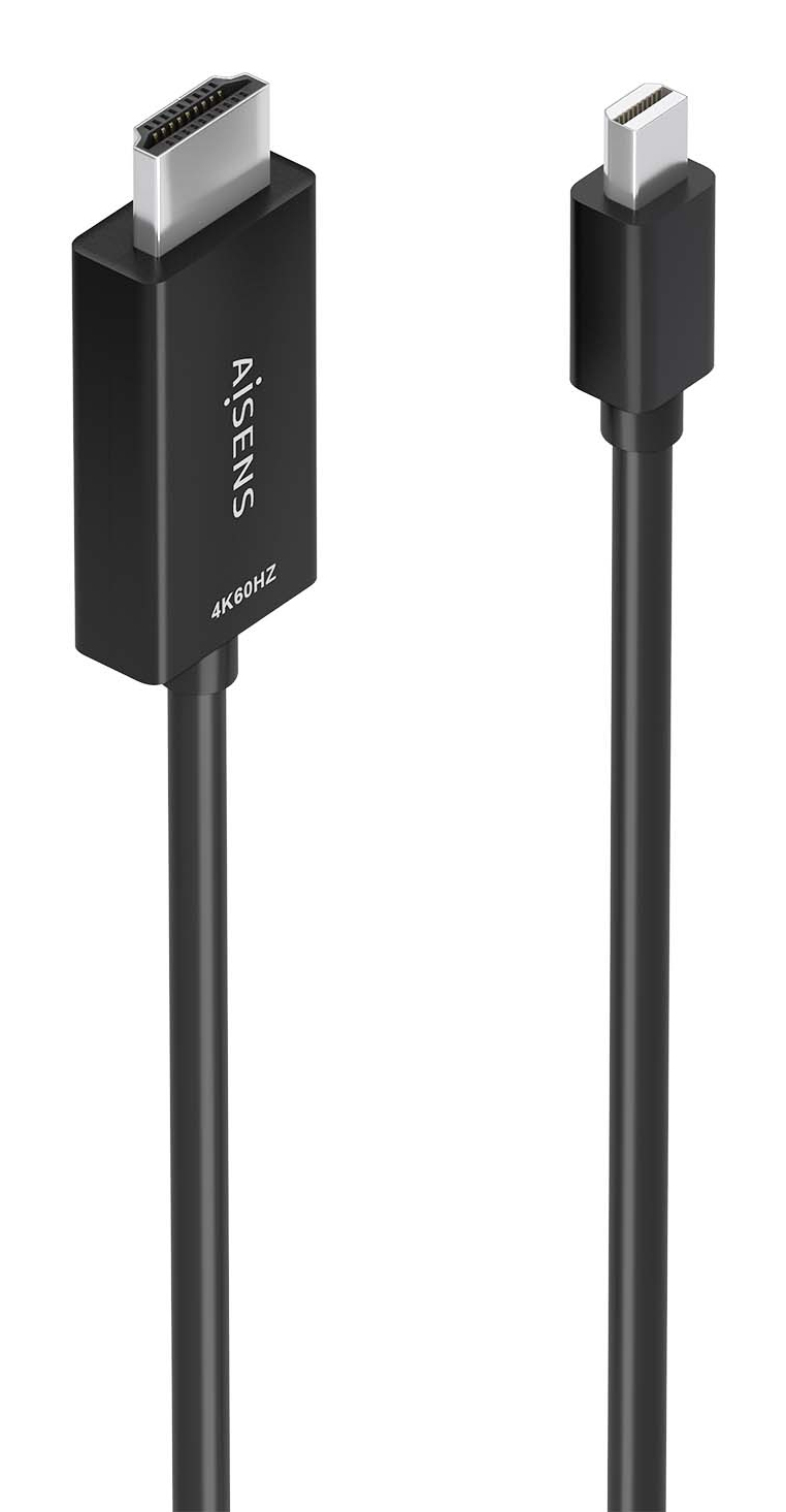 AISENS A125-0888 cavo e adattatore video 2 m Mini DisplayPort HDMI tipo A (Standard) Nero