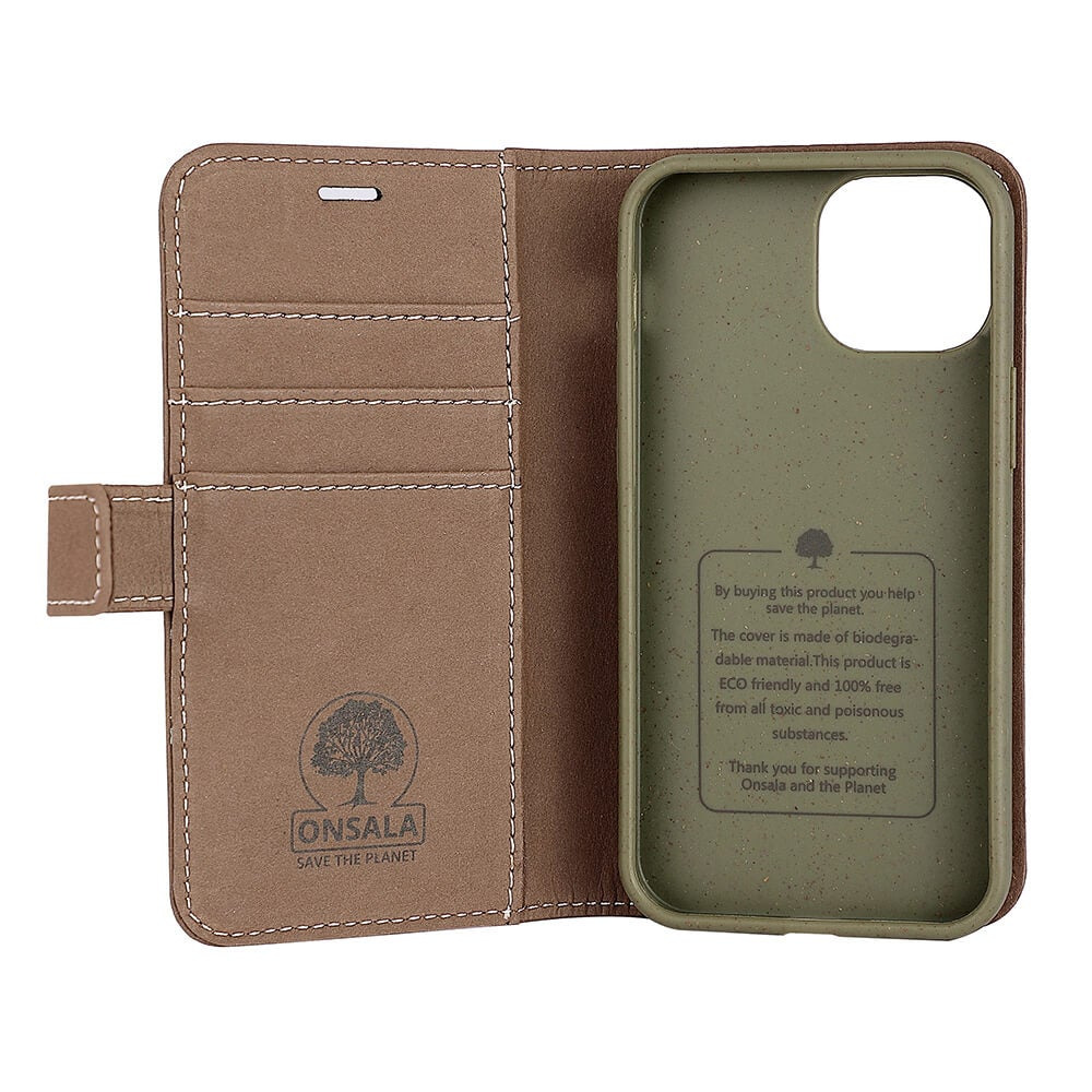 Onsala ECO Mobile Case Brown iPhone 13 Mini – image 3
