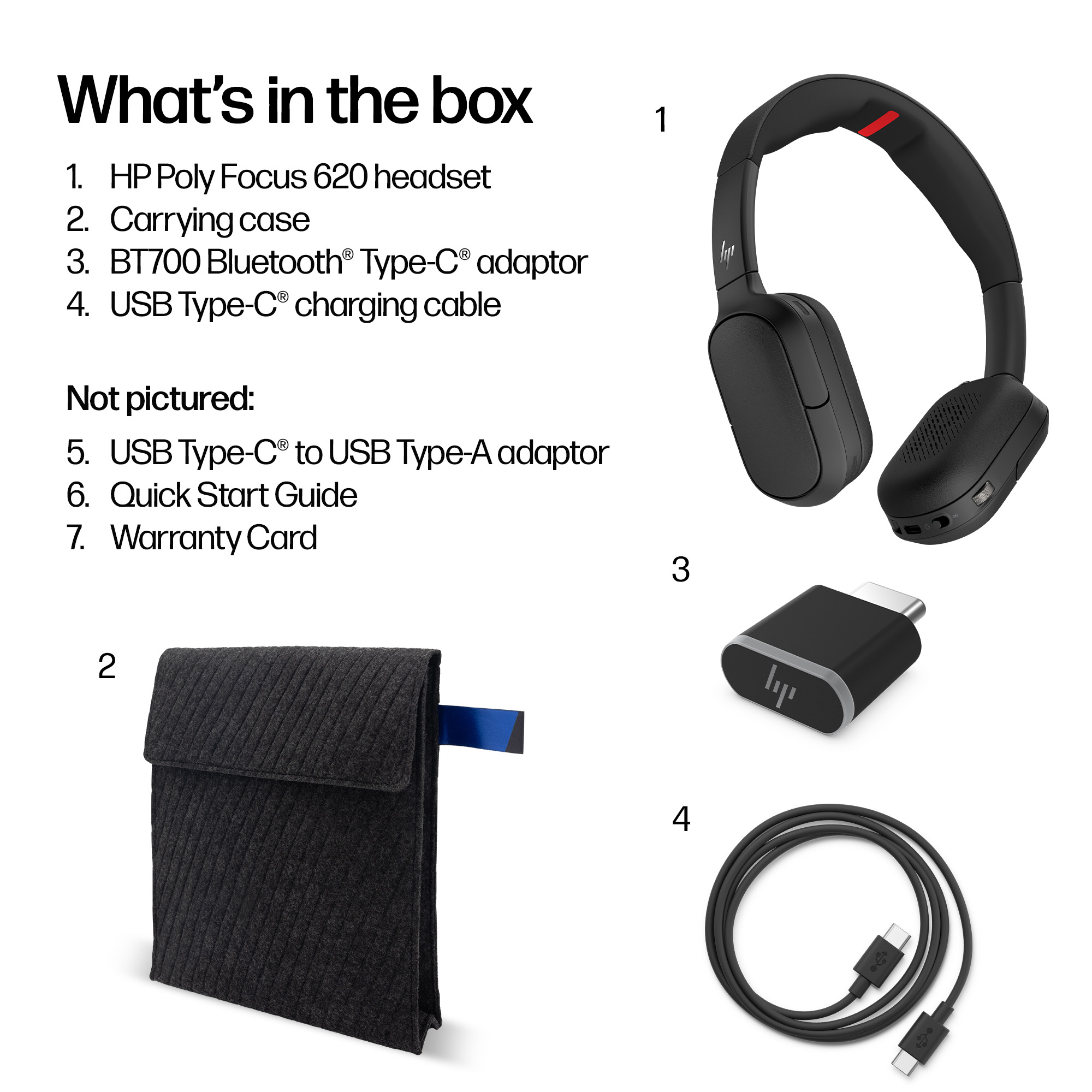 HP Poly Focus 620 Fold Bluetooth Headset – image 6