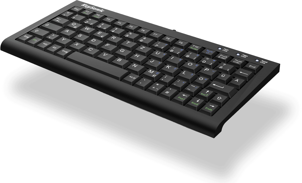 KeySonic Super-Mini-TAS, SoftSkin, USB, BK, ACK-3401U (UK) Mäuse & Tastaturen
