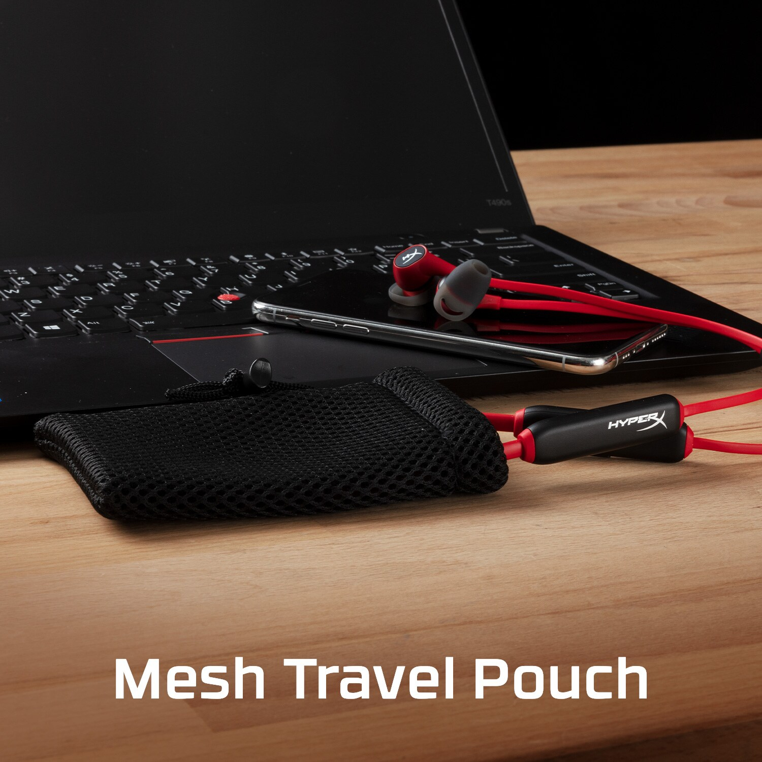HyperX Cloud Buds Wireless Headphones (Red-Black) – image 6