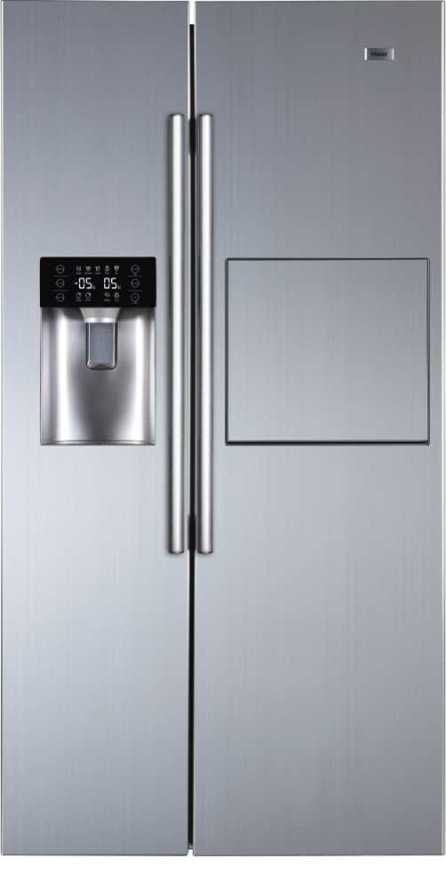 Haier HRF-629AF6 side-by-side refrigerator Freestanding Silver