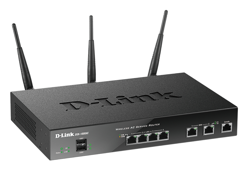 D-Link DSR-1000AC wireless router Gigabit Ethernet Dual-band (2.4 GHz – image 1