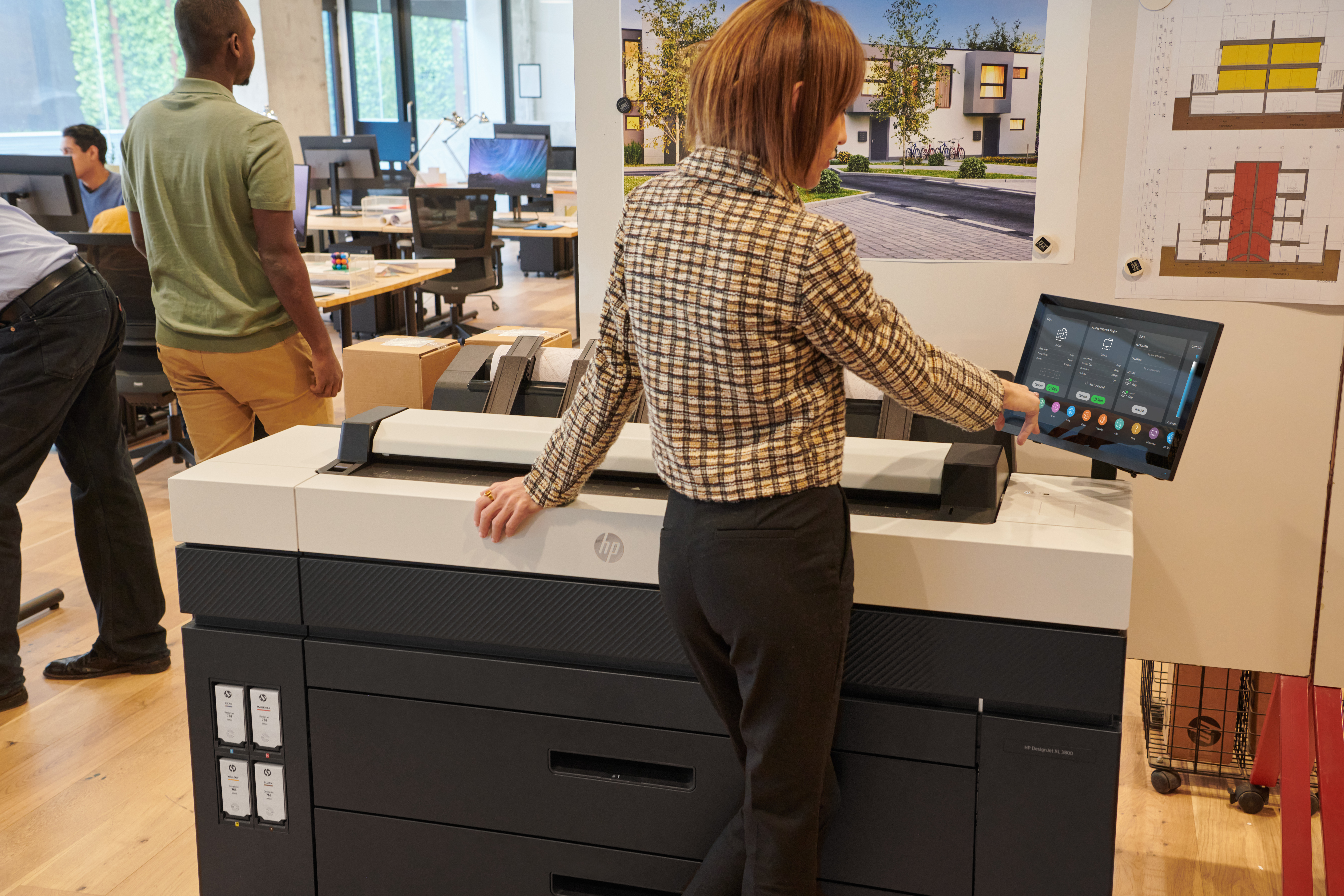 HP Multifunções DesignJet XL 3800 (36 pol.) — miniatura 9