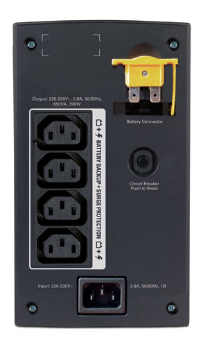 APC BX650CI uninterruptible power supply (UPS) 0.65 kVA – image 1