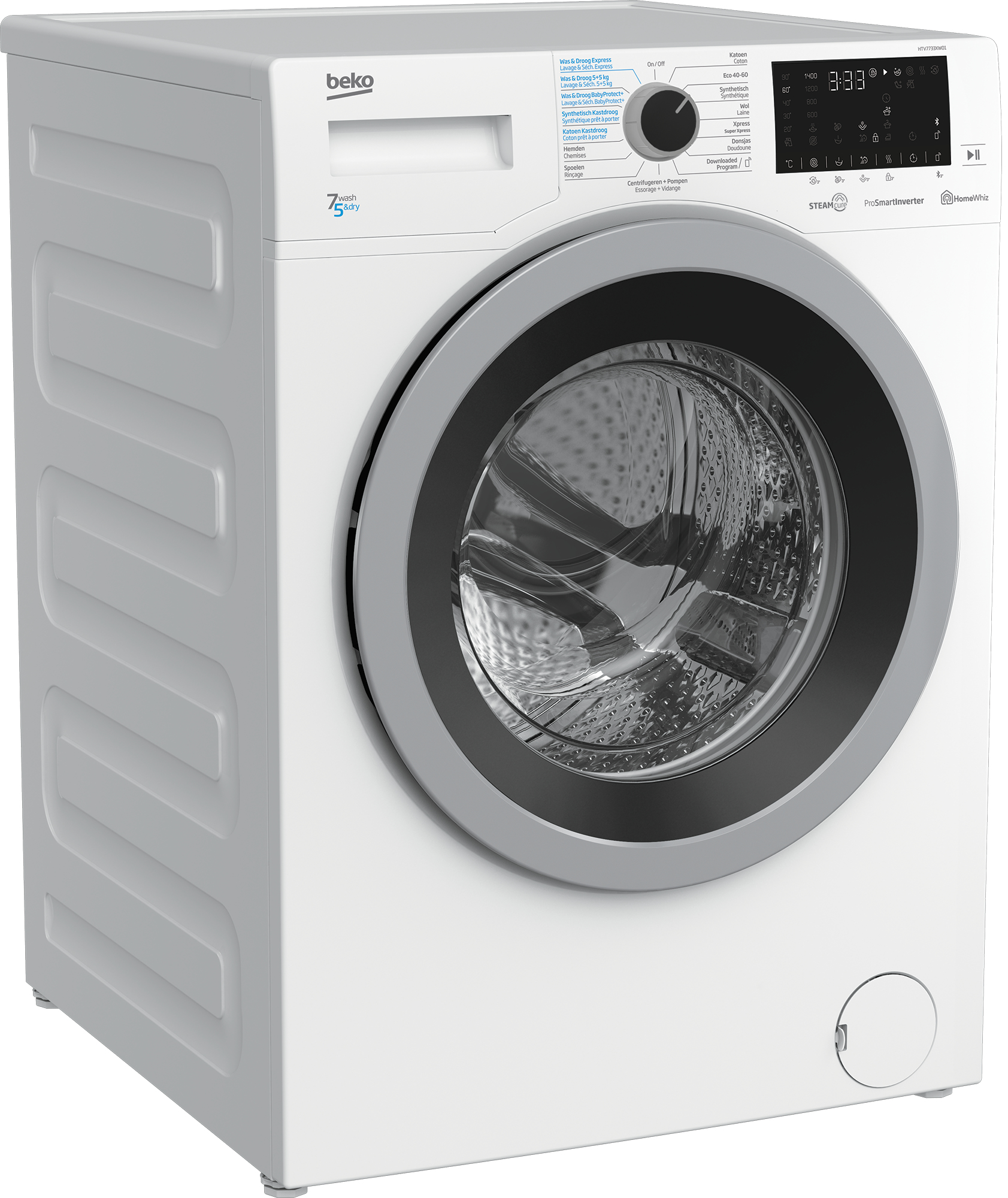 Beko HTV7733XW01 washer dryer Freestanding Front-load White – image 2