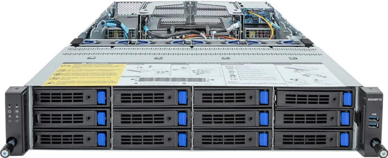 GIGABYTE R283-Z91-AAV2 LGA 6096 Rack (2U) Black, Steel – image 2
