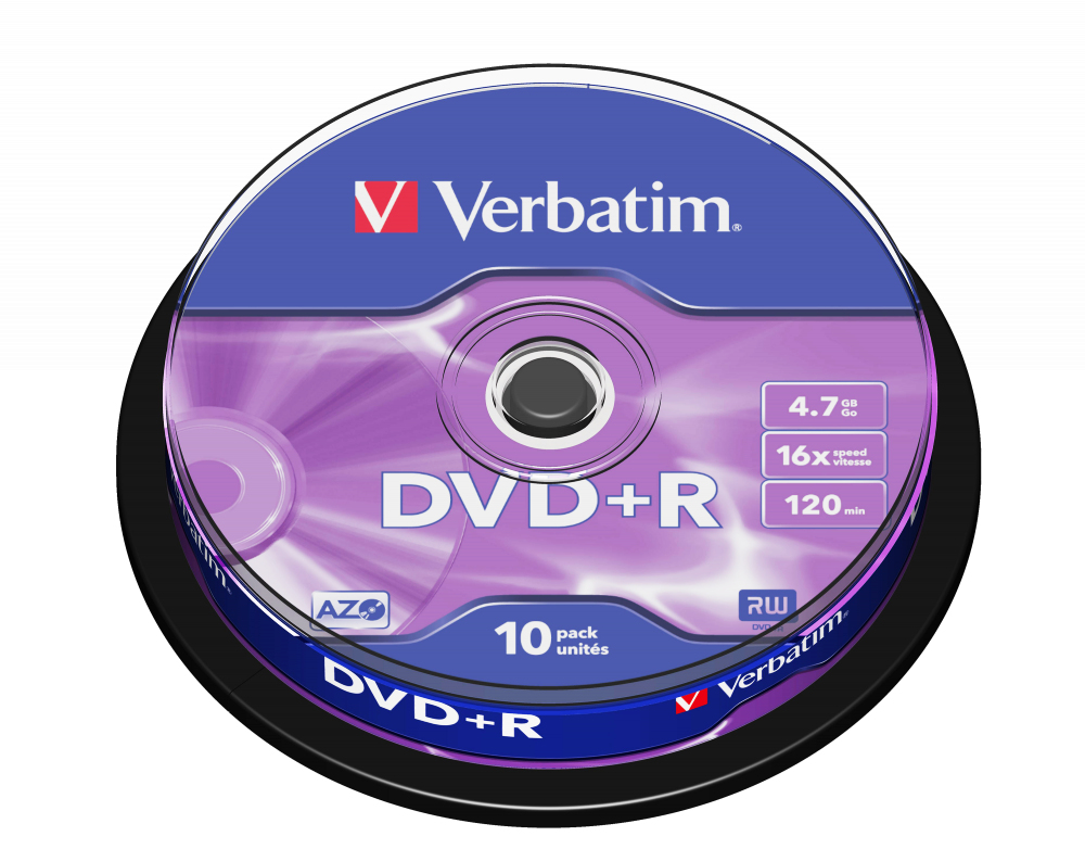 Verbatim DVD+R Matt Silver 4,7 GB 10 styck