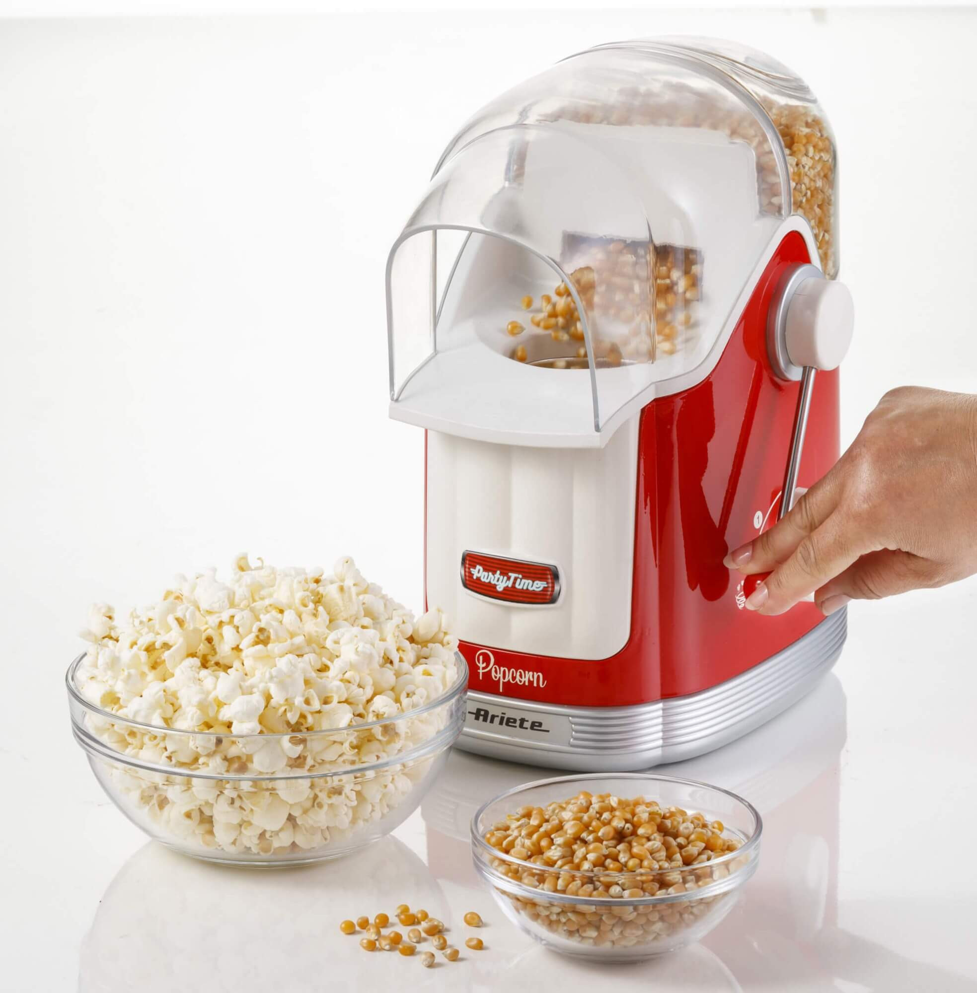 Ariete 2958 Pop Corn Maker Party Time, Popcorn Maker with Lever, 1100 Watt, Capacity – image 2