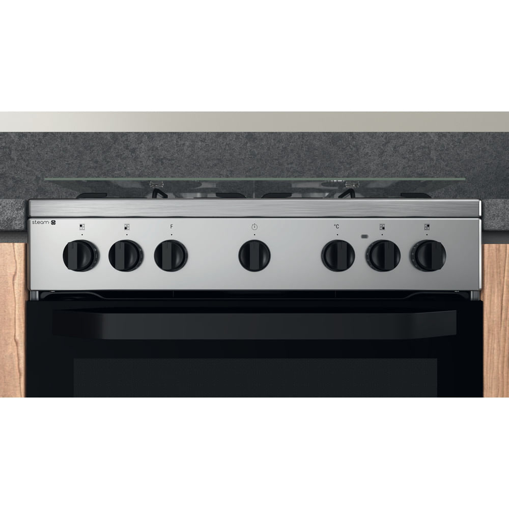 Hotpoint HS68G5PHX/E/1 Freestanding cooker Electric Gas Black, Stainless steel – image 9