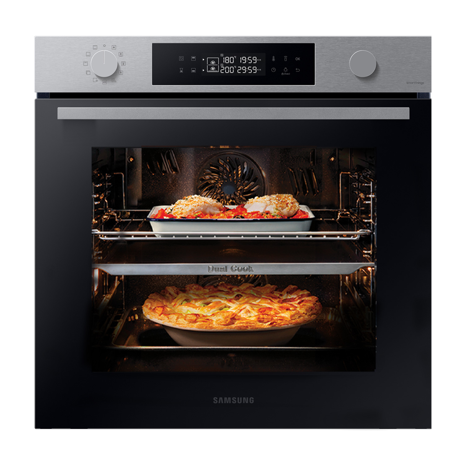 Samsung NV7B44403BS 76 L 2950 W Black, Stainless steel