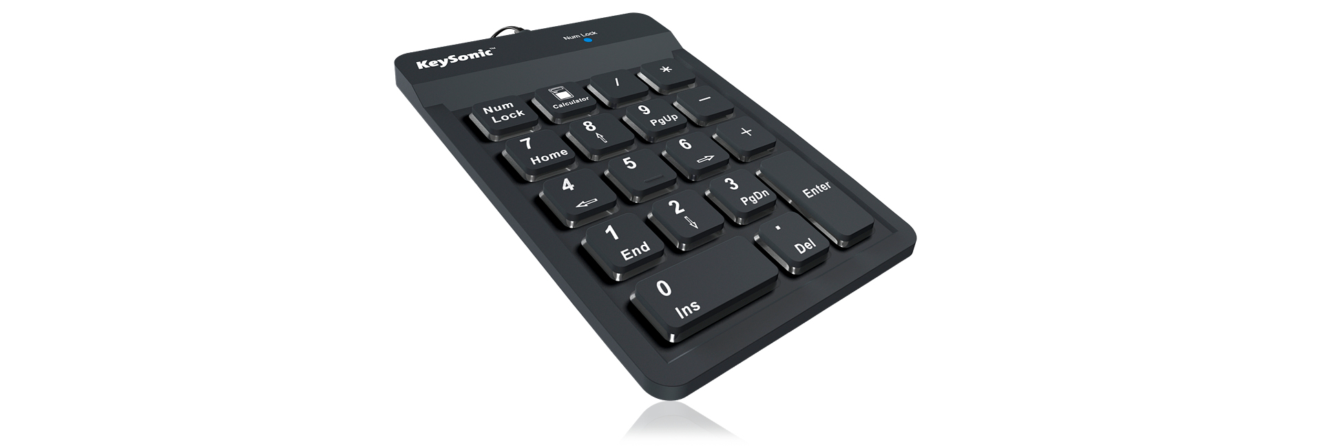 KeySonic ACK-118BK numeric keypad Universal USB Black – image 4