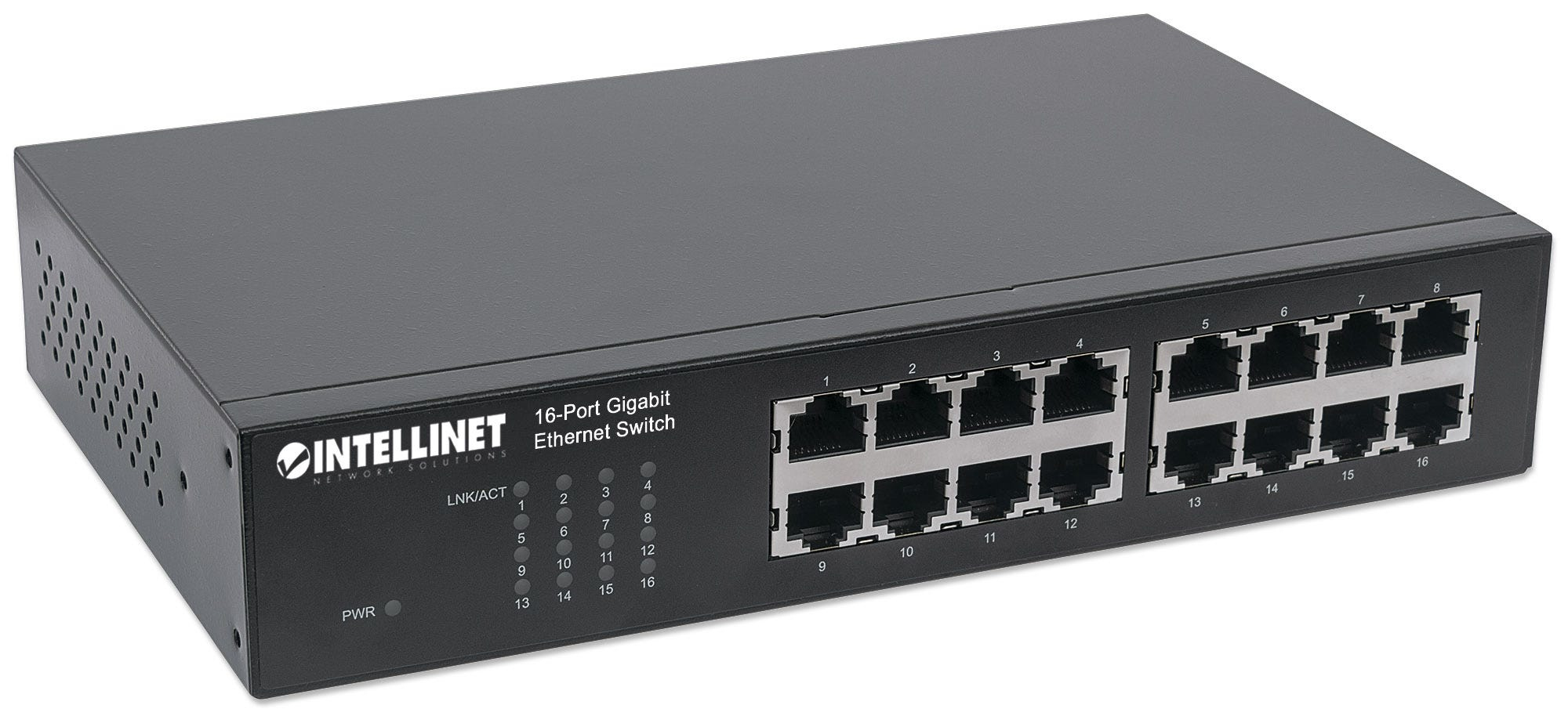 Intellinet 16-Port Gigabit Ethernet Switch, 16-Port RJ45 10/100/1000 Mbps, IEEE 802.3az Energy Efficient Ethernet, Desktop – image 2