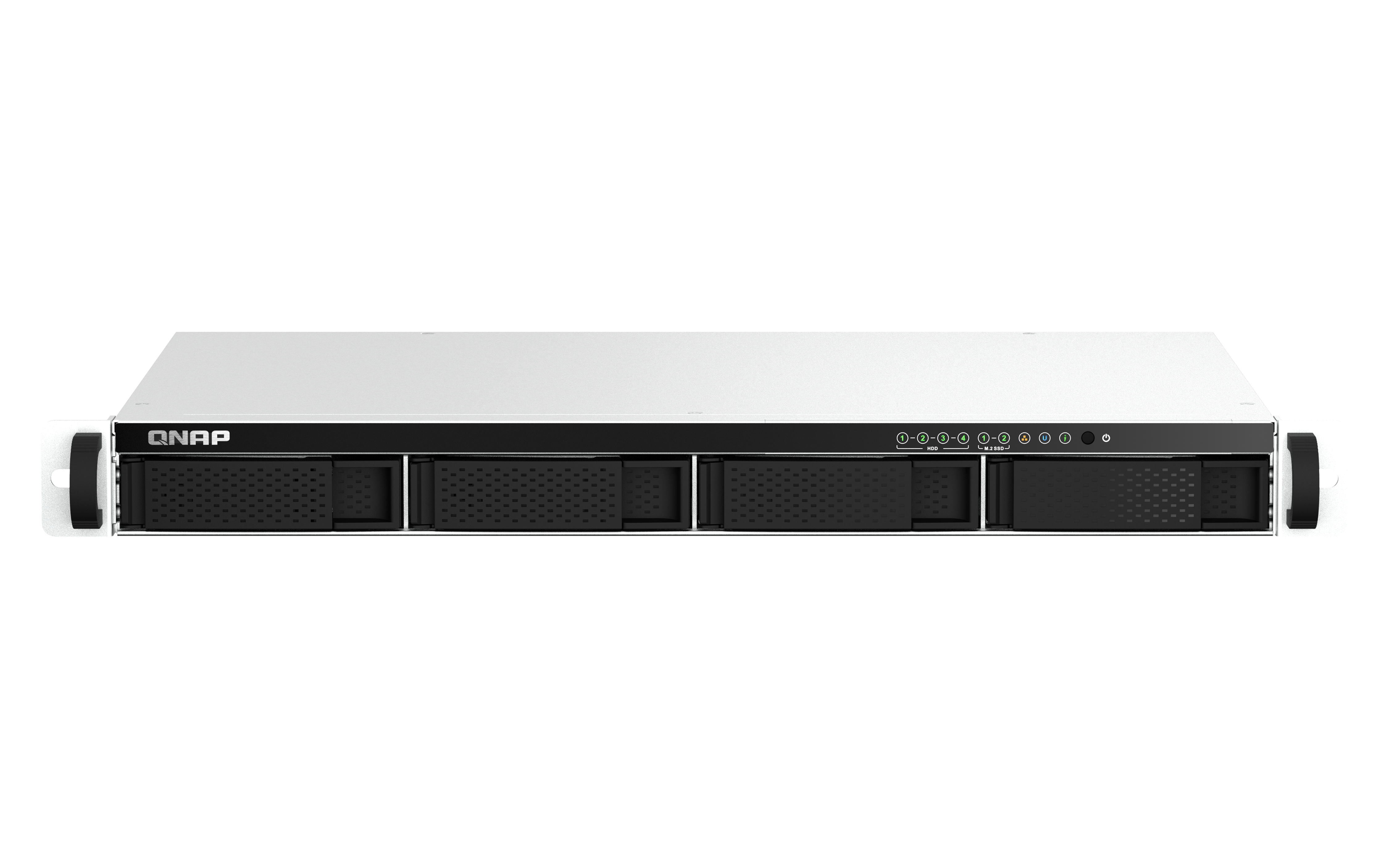 QNAP TS-464eU NAS Rack (1U) Nätverksansluten (Ethernet) Svart N5095