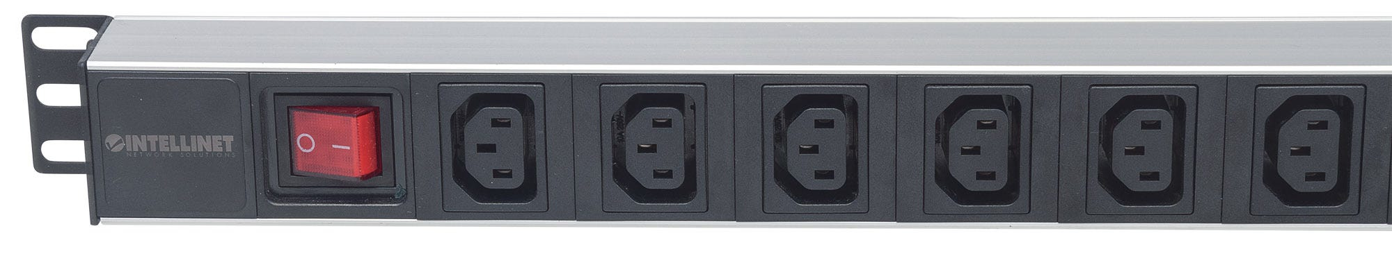 Intellinet 19" 1U Rackmount Anti-Shedding 8-Output C13 Power Distribution Unit (PDU) with Removable Power Cable and Rear C20 Input – image 4