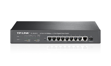TP-Link TL-SL2210 network switch Managed L2 Fast Ethernet (10/100) Black