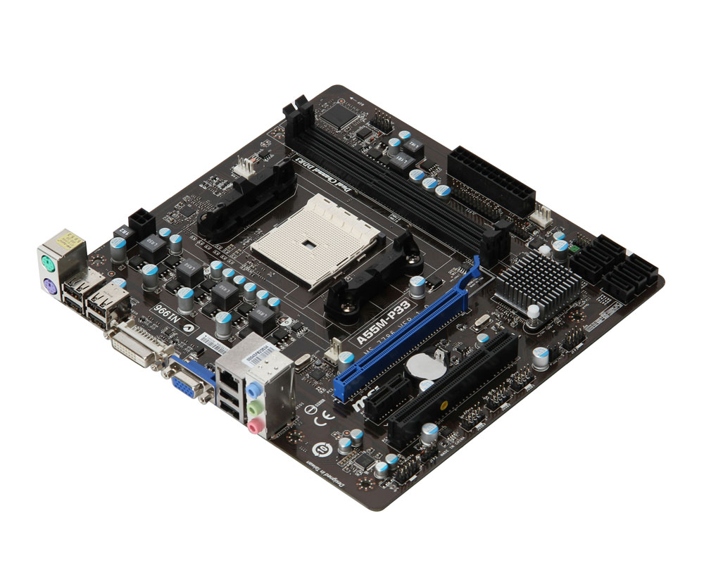 MSI A55M-P33 motherboard AMD A55 Socket FM1 micro ATX – image 4