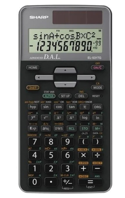 SHEL531TGGY calculator Pocket Scientific Black, Grey