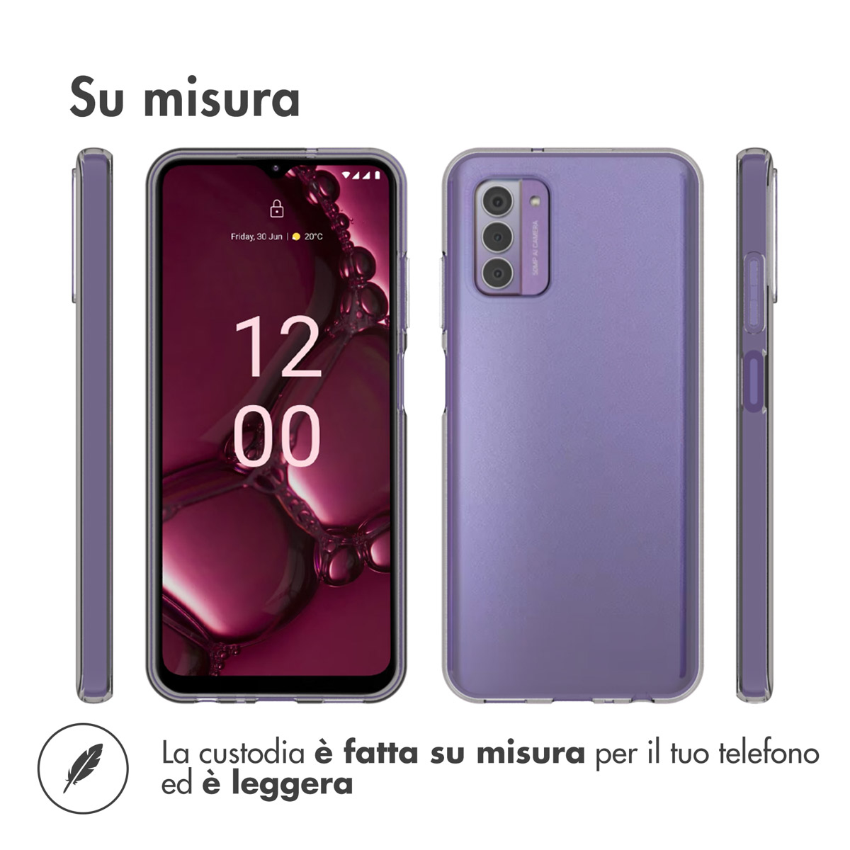 Accezz SH00065529 mobile phone case Transparent – image 3