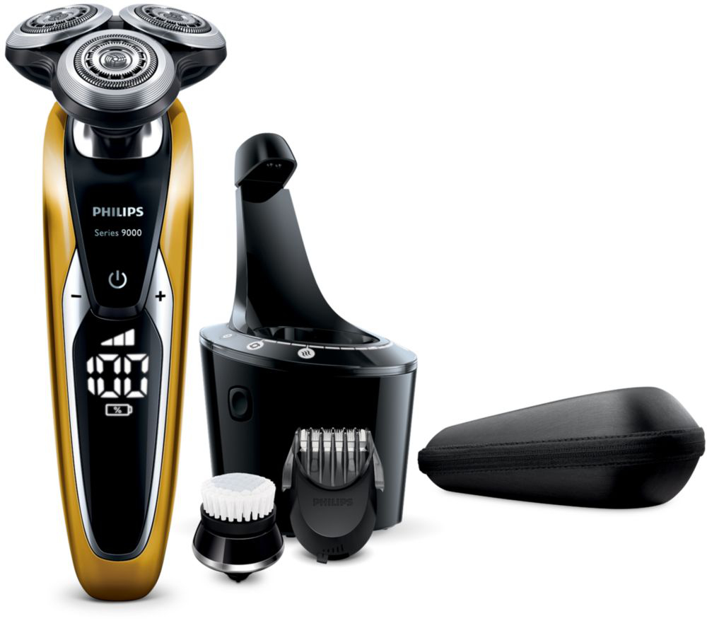 Philips SHAVER Series 9000 S9988/68 men's shaver Rotation shaver Trimmer Black, Gold