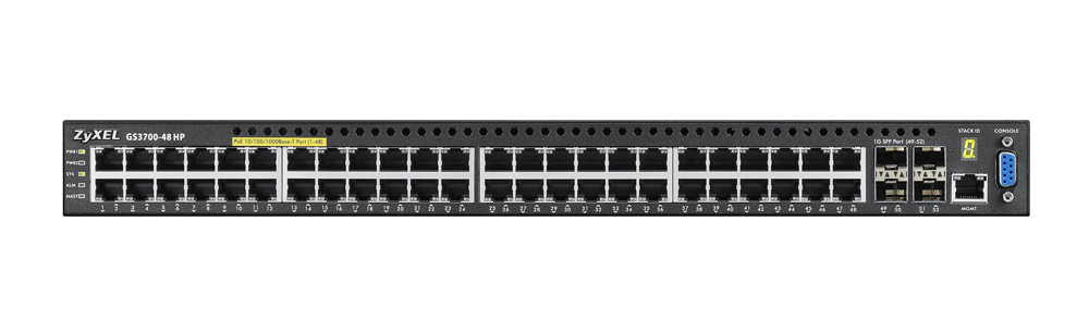 Zyxel GS3700-48HP Managed L2+ Gigabit Ethernet (10/100/1000) Power over Ethernet (PoE) Black – image 3