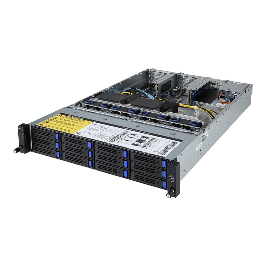 GIGABYTE R281-3C2 Intel® C621 LGA 3647 (Socket P) Rack (2U) Black, Grey