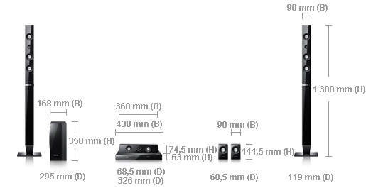 Samsung HT-C5530 home cinema system 5.1 channels – image 4