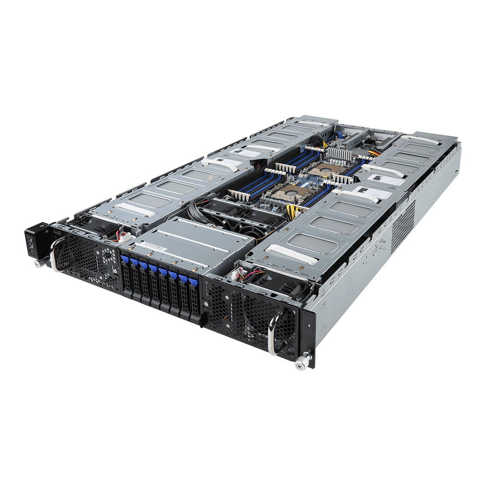 GIGABYTE G291-281 server barebone Intel® C621 LGA 3647 (Socket P) Rack (2U) Black – image 1