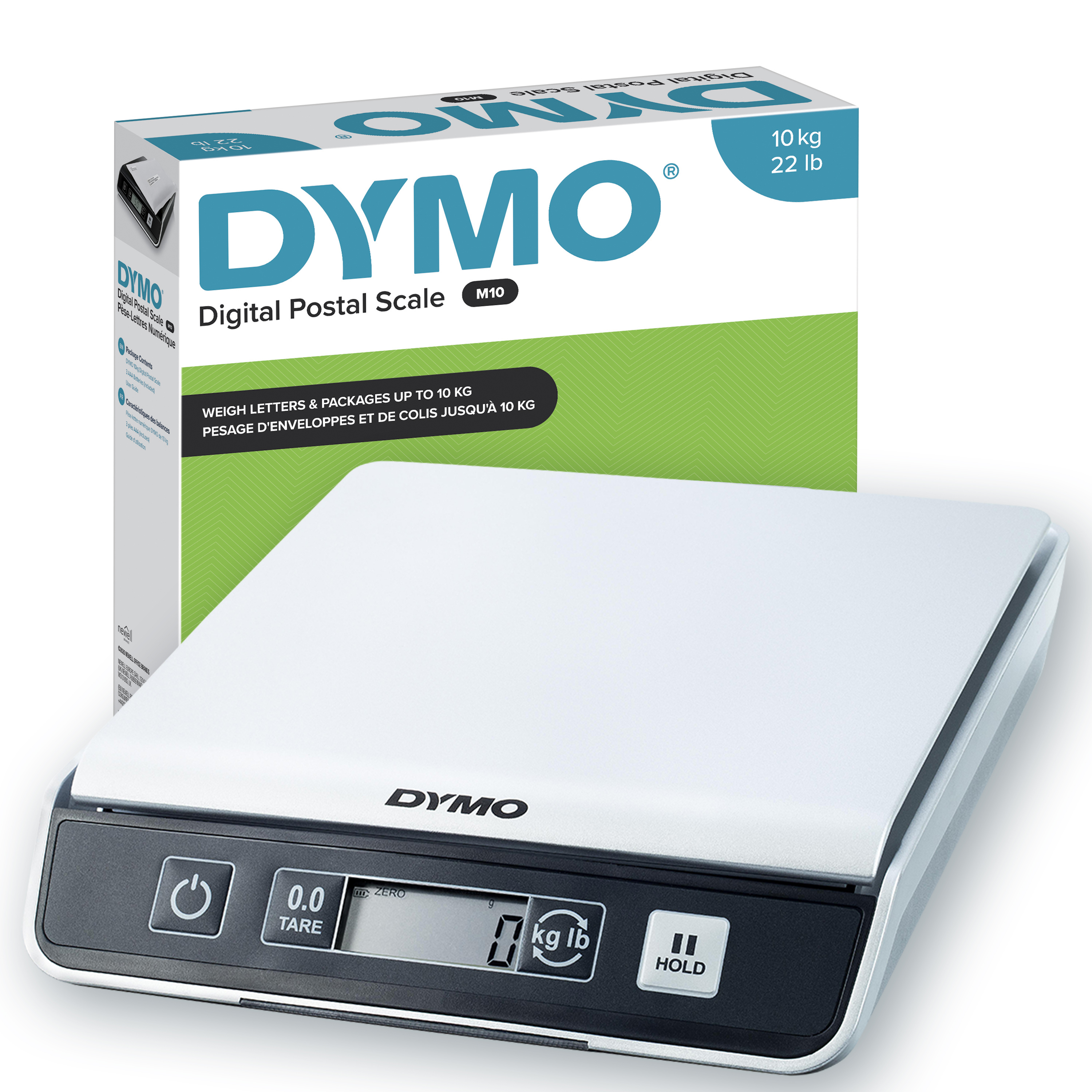 DYMO M10 Sähkökäyttöinen postivaaka Musta, Hopea