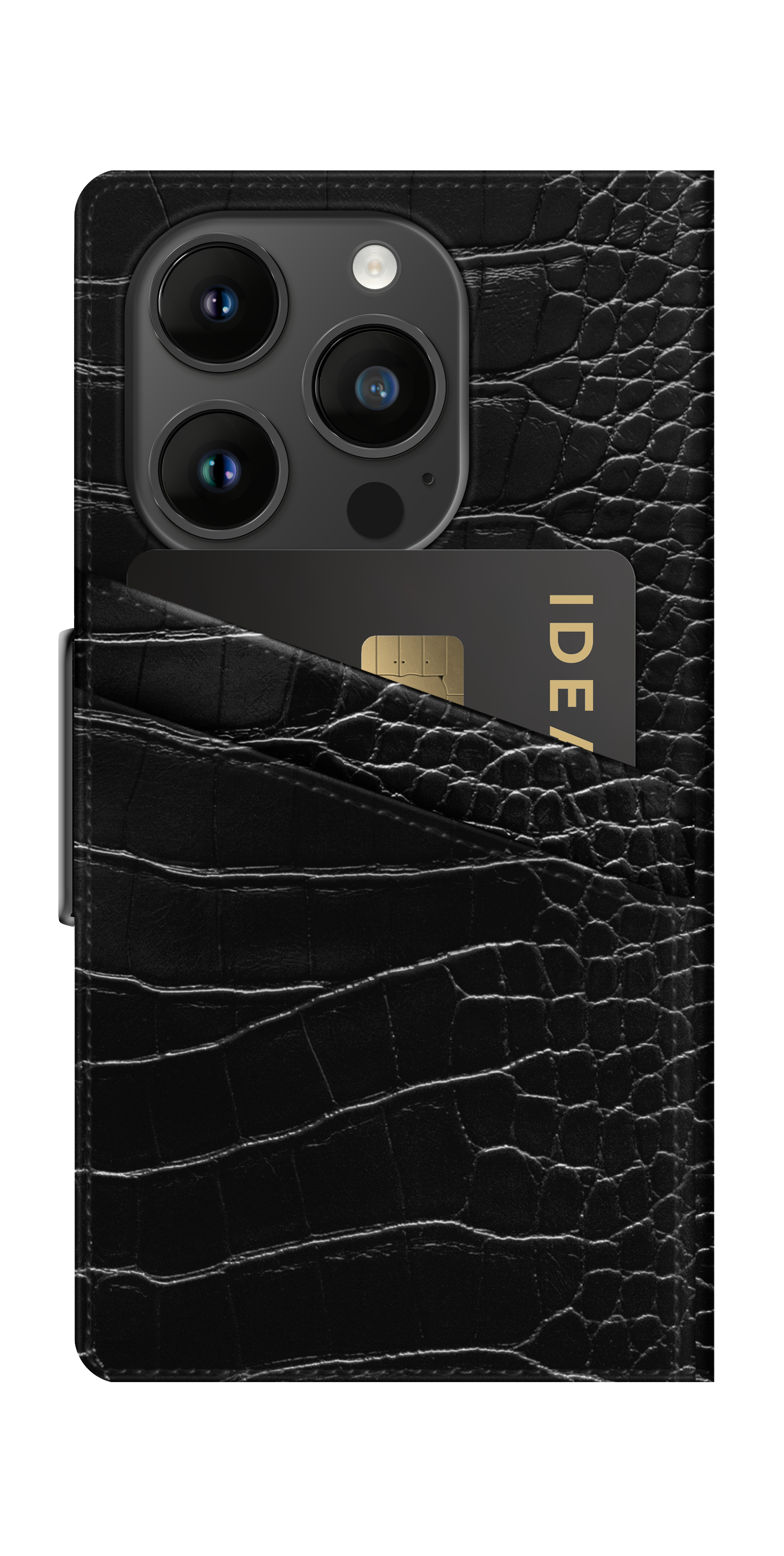 iDeal of Sweden Atelier Wallet iPhone 14PR Neo Noir Croco – image 2