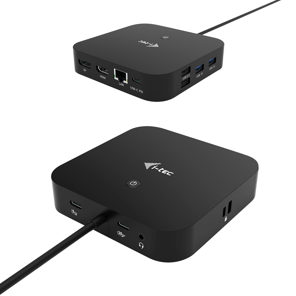 i-tec USB-C HDMI DP Docking Station with Power Delivery