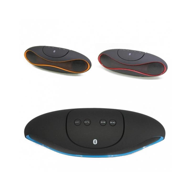 Techly Portable Bluetooth Wireless Rugby Speaker MicroSD/TF Black/Blue ICASBL04 image 9