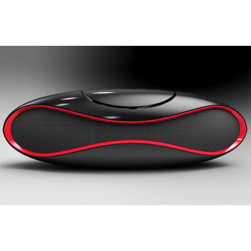 Techly Portable Bluetooth Wireless Rugby Speaker MicroSD/TF Black/Red ICASBL01 image 9