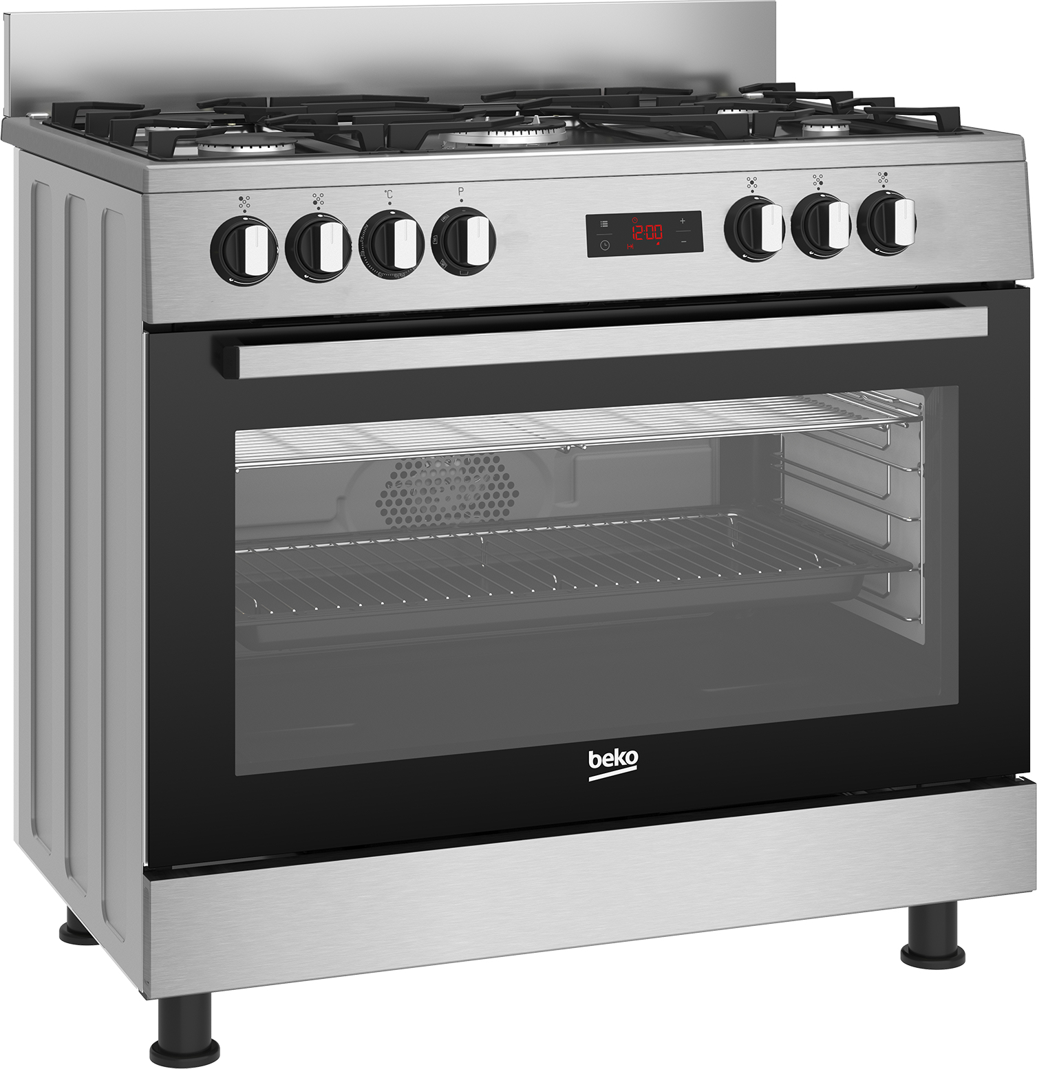 Beko GM15325DX Freestanding cooker Electric Gas Stainless steel – image 2