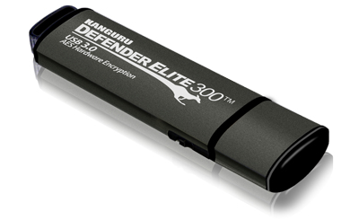 iStorage Kanguru Defender Elite300, 64GB USB flash drive USB Type-A 3.2 Gen 1 (3.1 Gen 1) Black, Grey