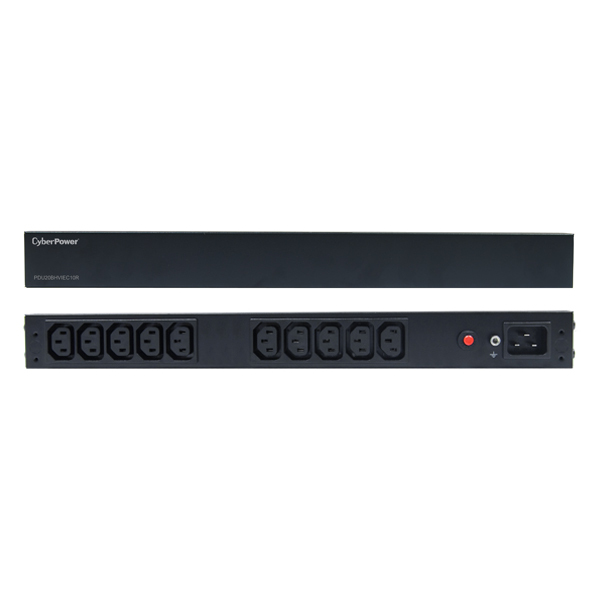CyberPower PDU20BHVIEC10R power distribution unit (PDU) 10 AC outlet(s) 1U Black – image 2