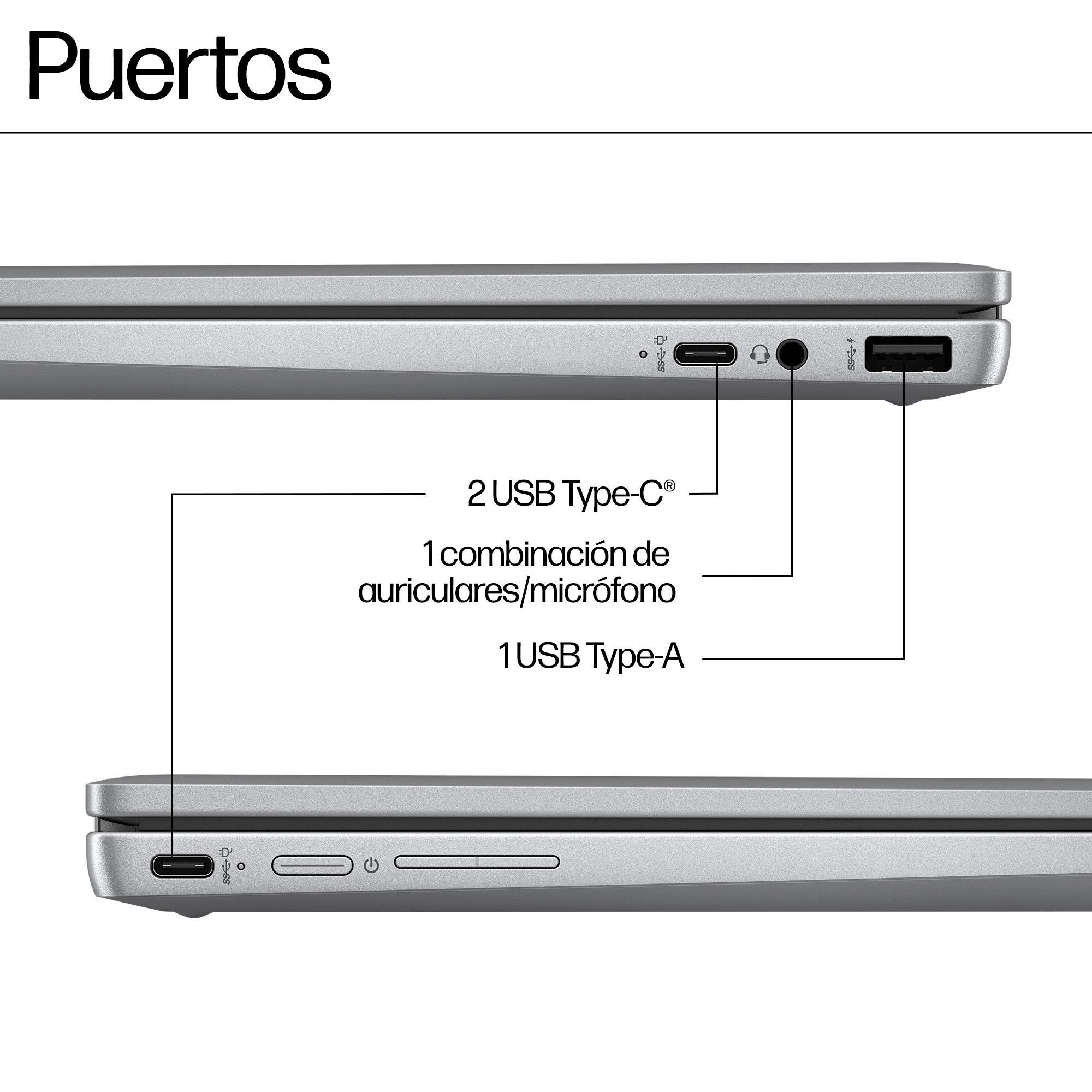 Portátil - HP Chromebook Plus x360 14b-cd0001ns, 14" Full HD, Intel® Core™ i3-N305, 8GB RAM, 256GB UFS, Gráficos UHD, Google Chrome OS - imagen 5