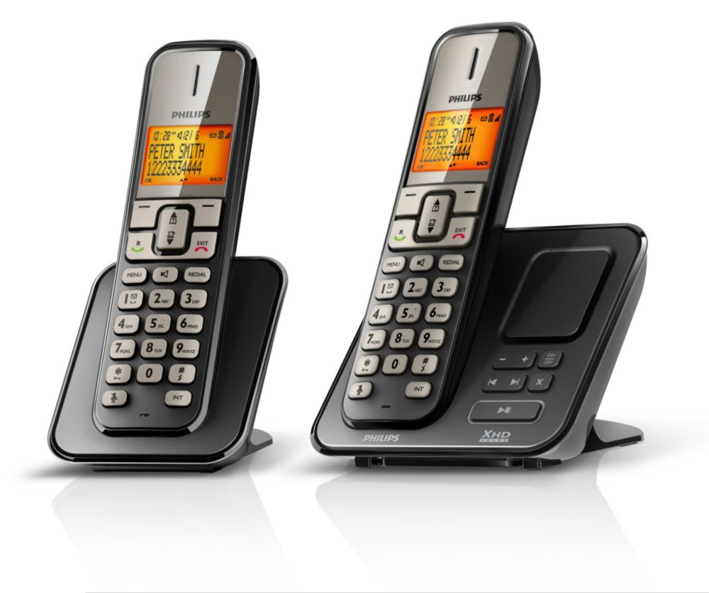 Philips Perfect sound SE2752B/51 telephone Analog telephone Caller ID Black, Grey – image 1