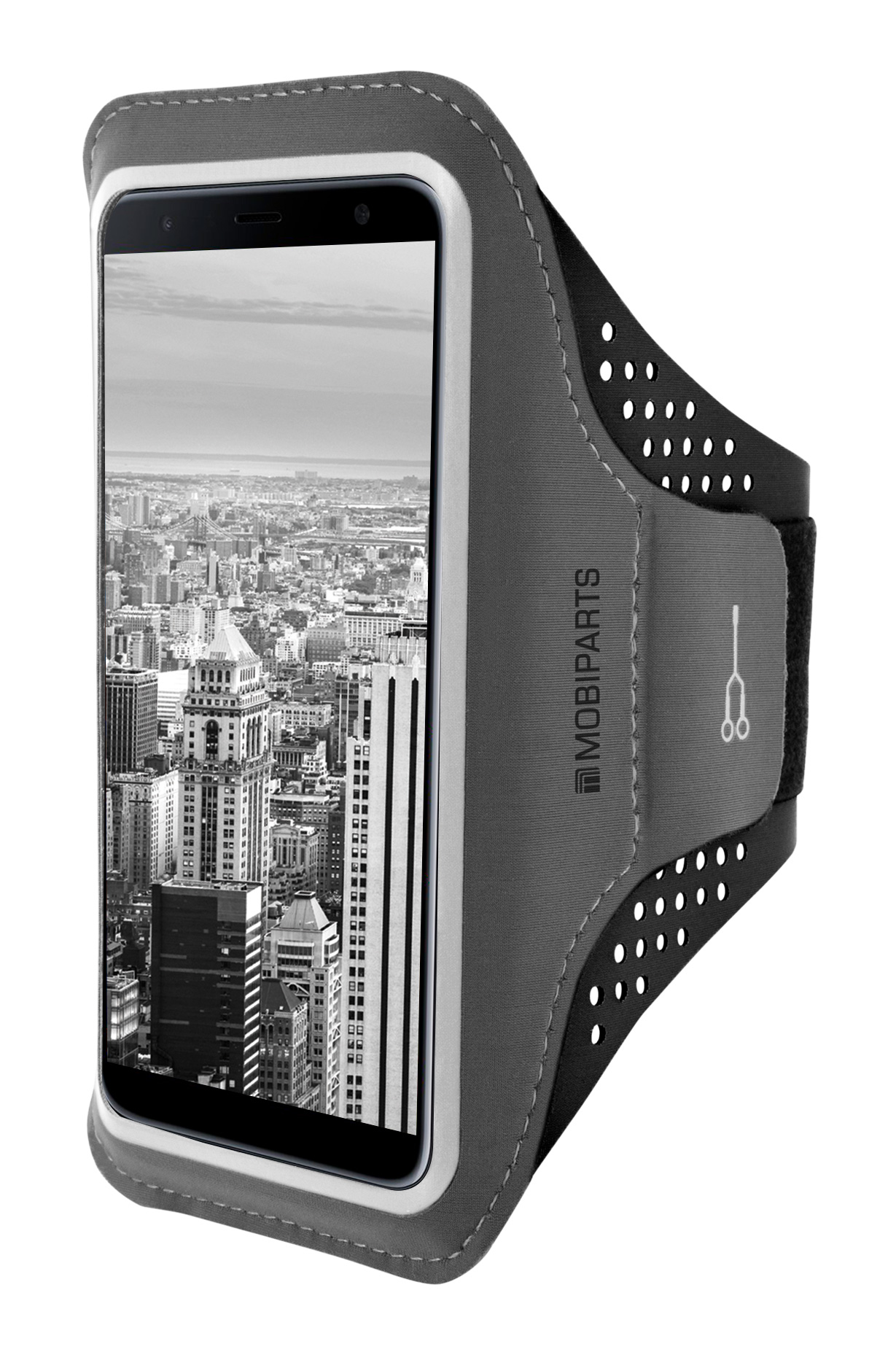 Mobiparts Comfort Fit Sport Armband Samsung Galaxy J6 Plus (2018) Black