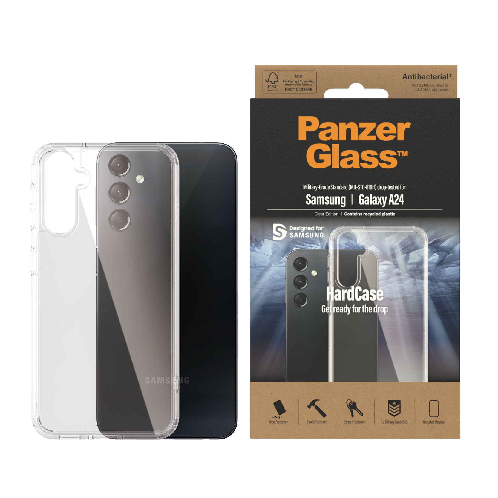 PanzerGlass® HardCase Transparent Samsung Galaxy A24 – image 4